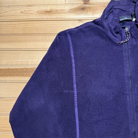 Vintage 90s Patagonia Full Zip Mock Neck Fleece Gorpcore Jacket USA Women's - XL - Picture 2 of 11